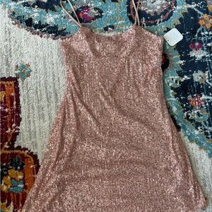 Sparkling Pink Sequin Dress